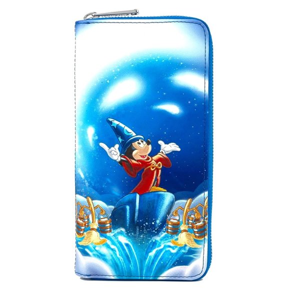 Loungefly Handbags - Disney Fantasia Sorcerer Mickey Mouse Zip Wallet
